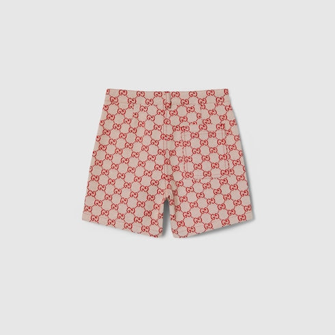 Children's GG canvas shorts