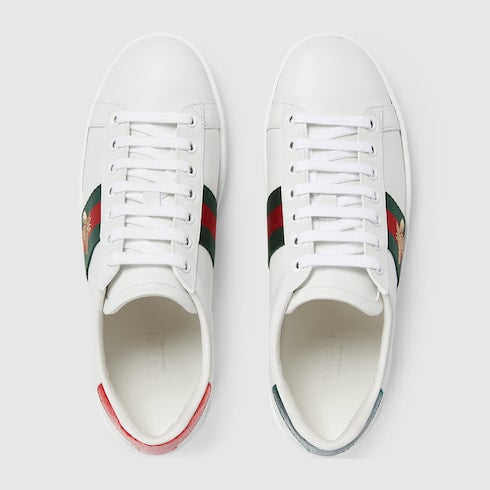 White Women's Ace Embroidered Trainers