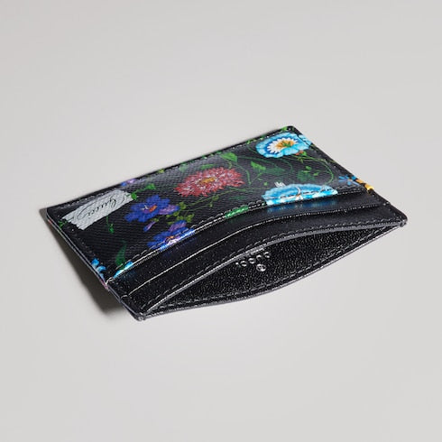 Flora-motif card case