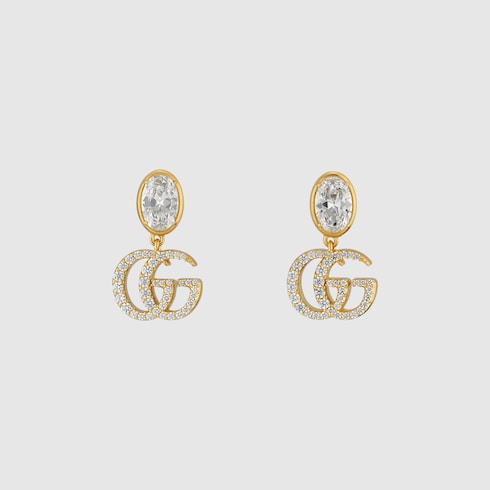 GG Marmont crystal earrings