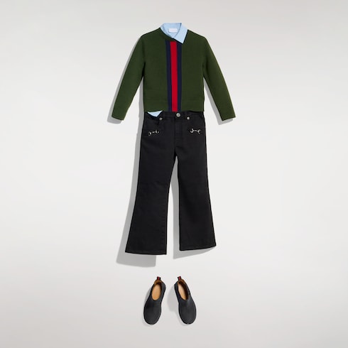 Children's wool sweater with Web