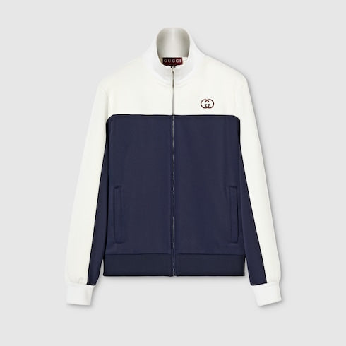 Technical jersey zip jacket