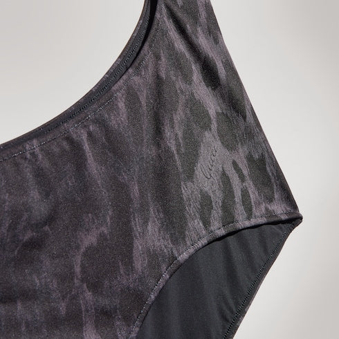 Printed stretch jersey swimsuit