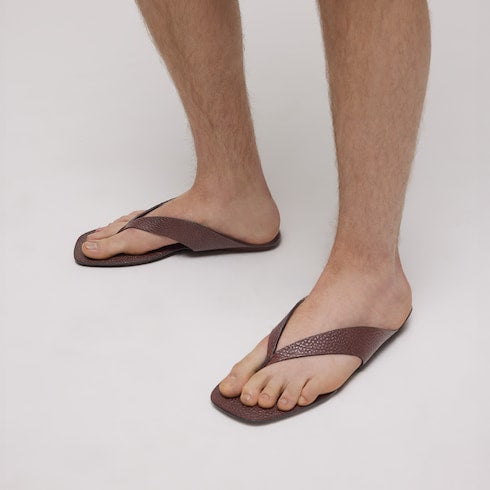 Men's thong sandal with Interlocking G