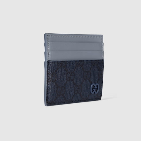 Dusty blue trim GG card case