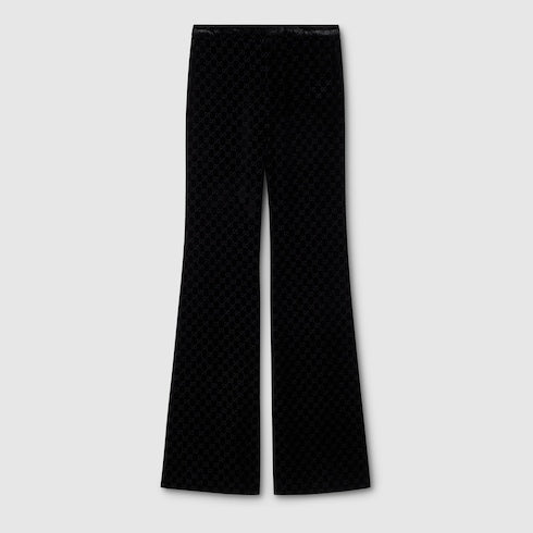 GG stretch devoré velvet pants