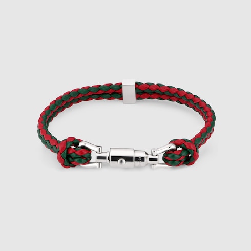 Braided bracelet with piston detail