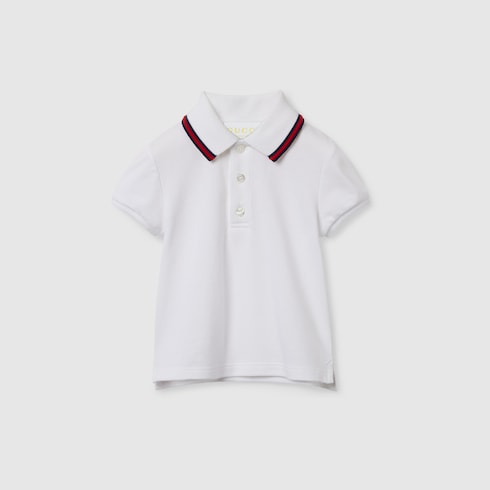 Baby cotton polo shirt with Web
