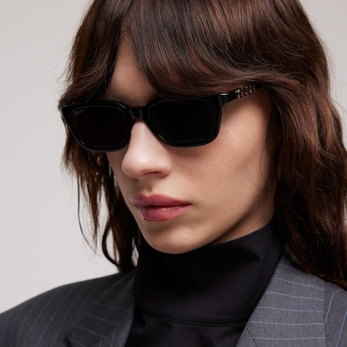 Rectangular-frame sunglasses