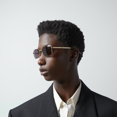 Rectangular-frame sunglasses