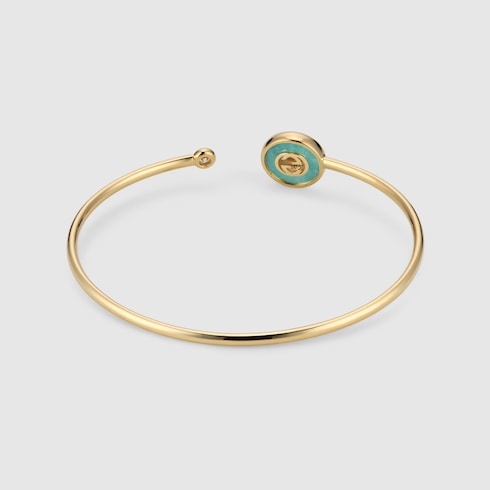 Gucci Interlocking 18k bangle bracelet