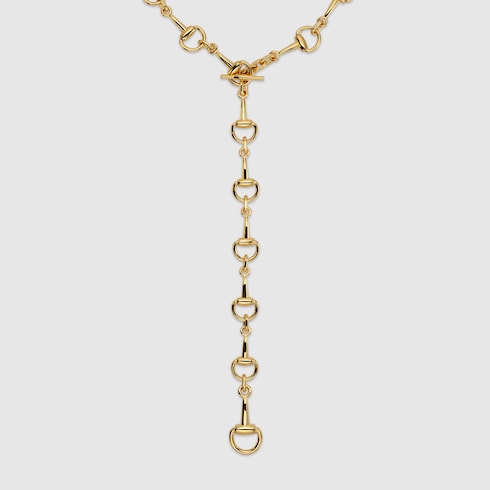 Horsebit lariat necklace