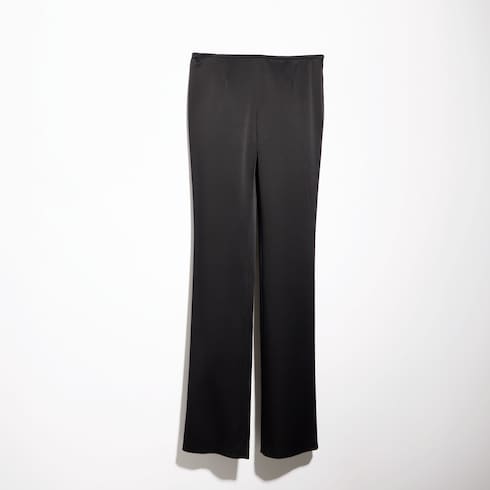 Crêpe satin pants