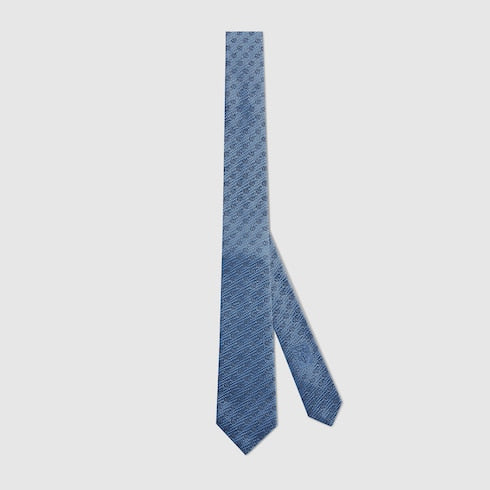 GG silk jacquard tie