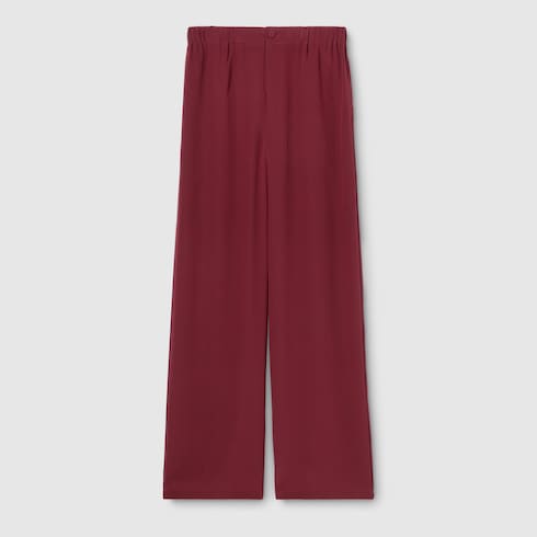 Silk crêpe de chine pants