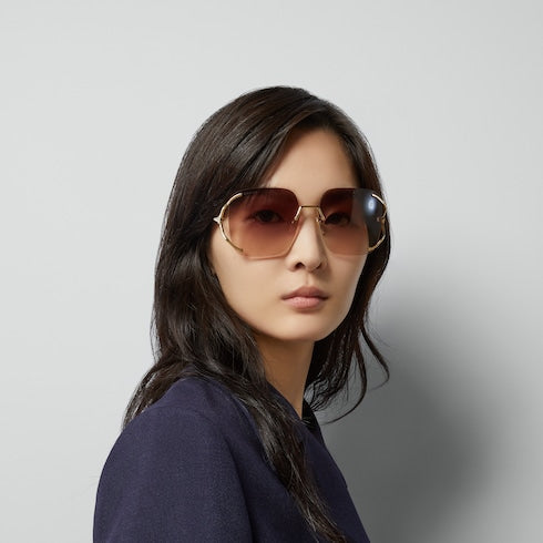 Square metal sunglasses