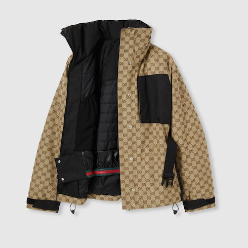 GG technical fabric jacquard jacket