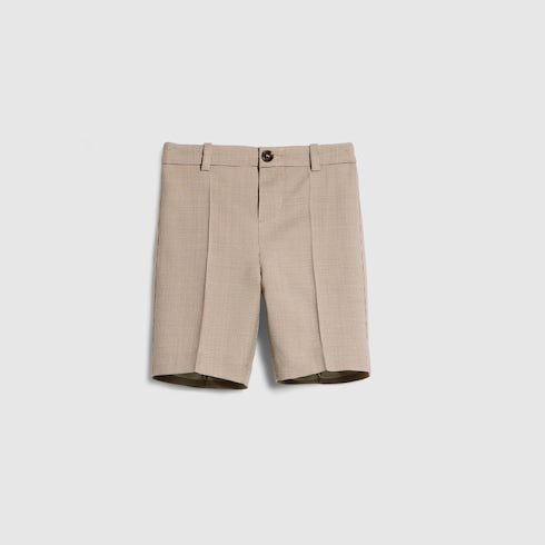 Baby chevron wool shorts