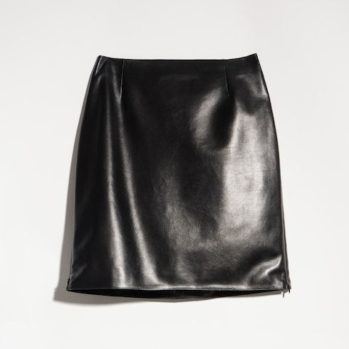 Soft nappa mini skirt