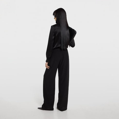 Silk crêpe de chine pants