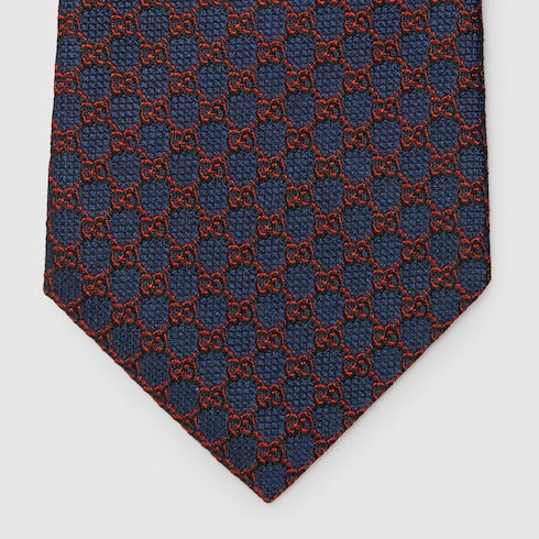 GG silk jacquard tie