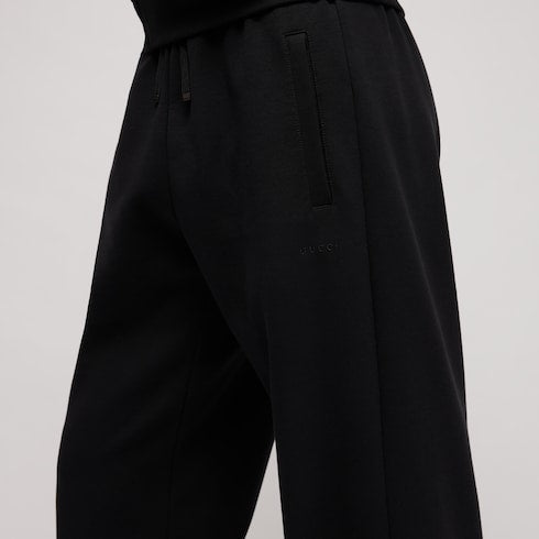 Stretch cotton jersey sportswear pants