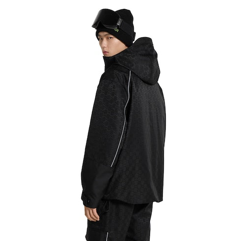GG technical fabric jacquard jacket