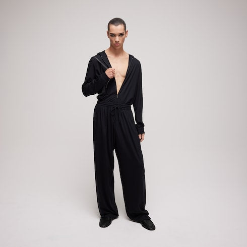Soft rayon jersey zip jacket