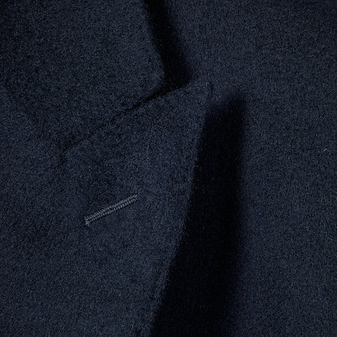 Double-breasted light cashmere coat
