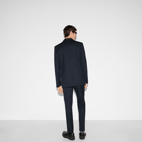 GG wool jacquard suit