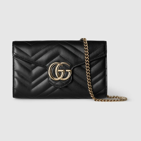 GG Marmont wallet on chain