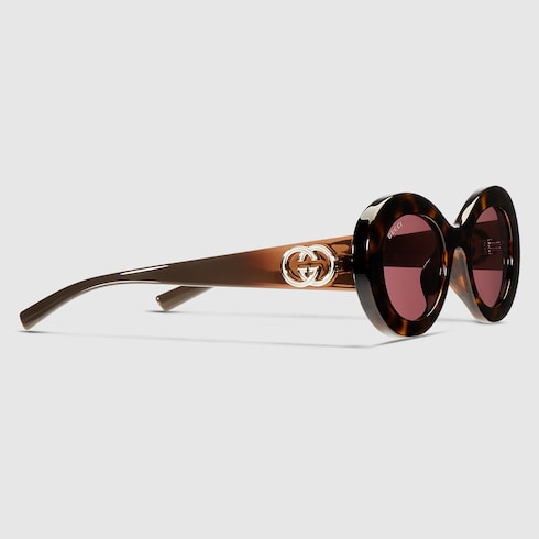 Oval frame sunglasses
