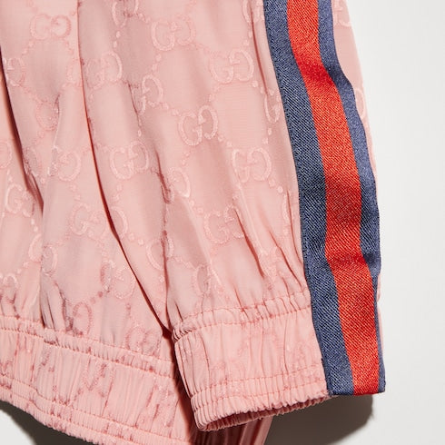 Children's GG viscose zip jacket