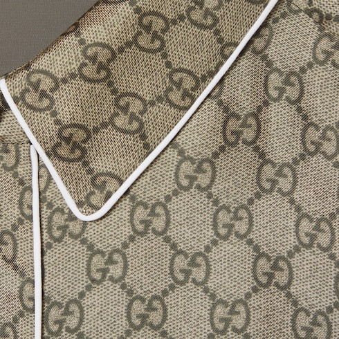 GG silk twill dress