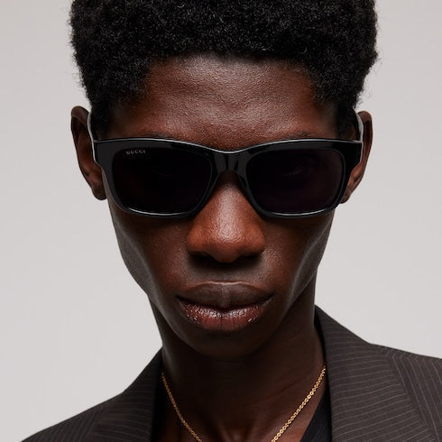 Rectangular-frame sunglasses