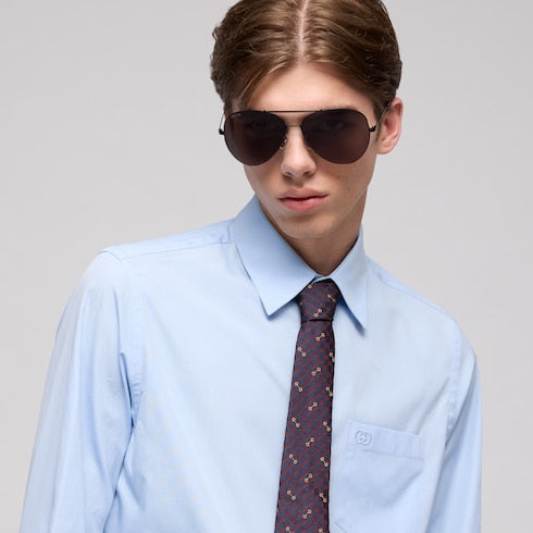 GG silk jacquard tie
