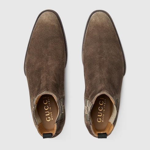 Men's worn-out effect ankle boot
