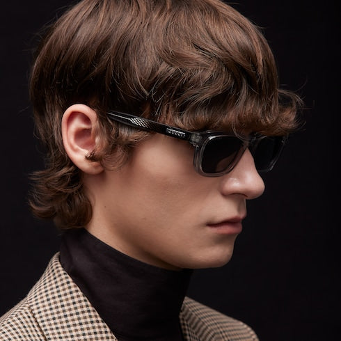 Rectangular-frame sunglasses