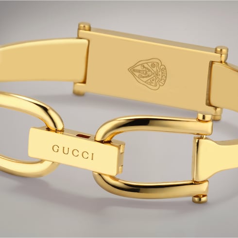Stirrup motif bangle bracelet