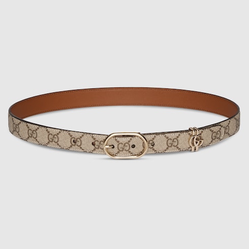 GG belt with oval buckle