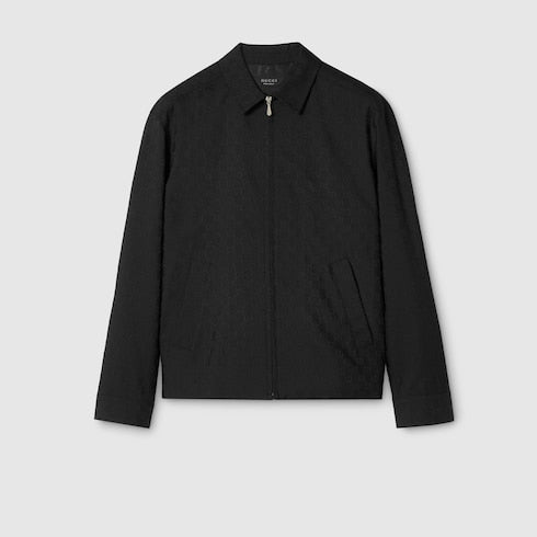 GG wool zip jacket