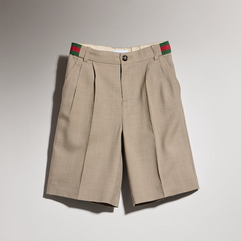 Children's chevron wool shorts