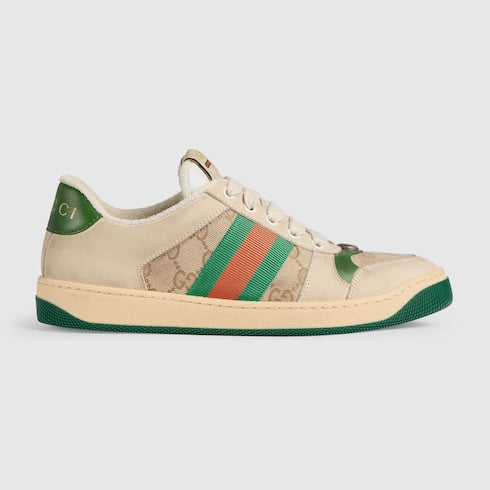 Butter Leather Women's Green Heel Screener Sneaker