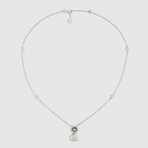 GG Marmont mother of pearl necklace
