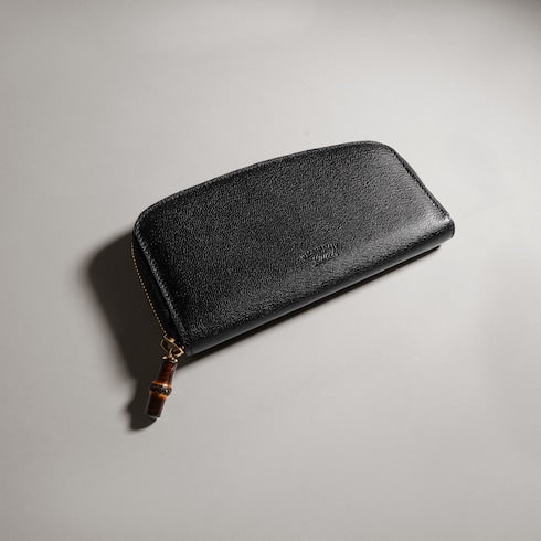 Zip around wallet with bamboo