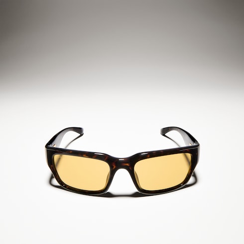 Rectangular-frame sunglasses