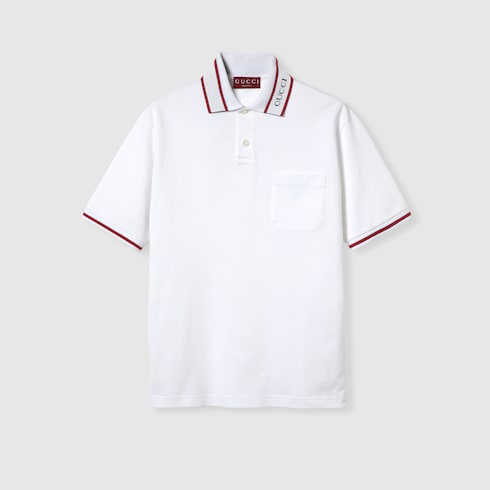 Cotton piquet polo shirt