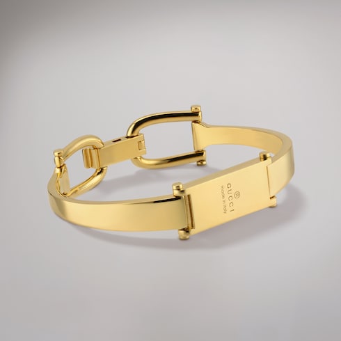 Stirrup motif bangle bracelet