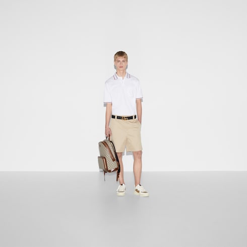 Cotton piquet polo shirt