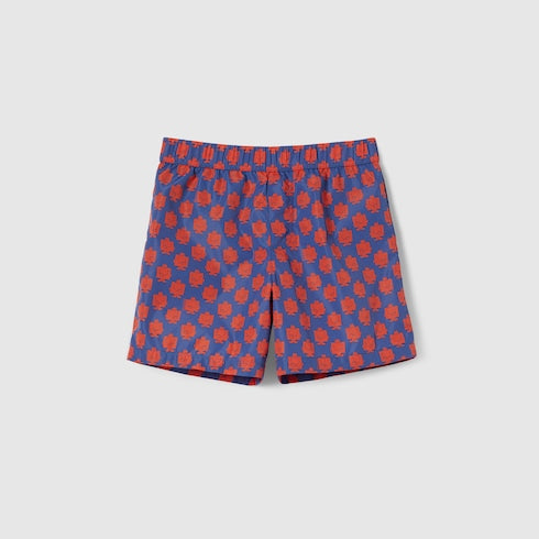 Children's printed nylon swim shorts